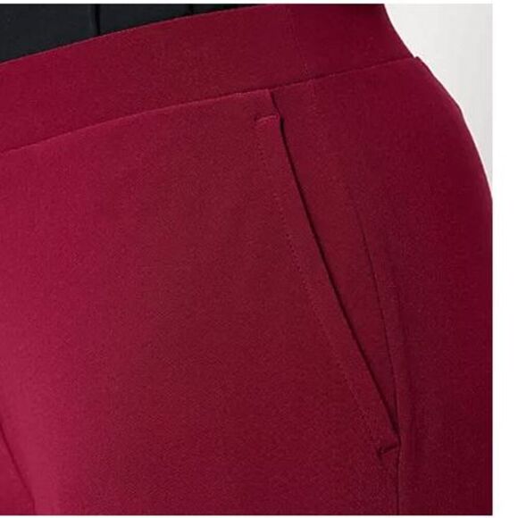 Susan Graver Women Small EveryDay Texture Liquid Knit Pants Wide Leg Taupe NWOT) - Picture 3 of 4